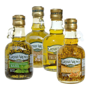 Mantova Grand'Aroma Flavored Olive Oil Gift Set 4 Pack Mantova Grand'Aroma Flavored Olive Oil Gift Set 4 Pack
