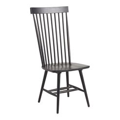 Kamron Black Wood Windsor Style Dining Chair Set of 2