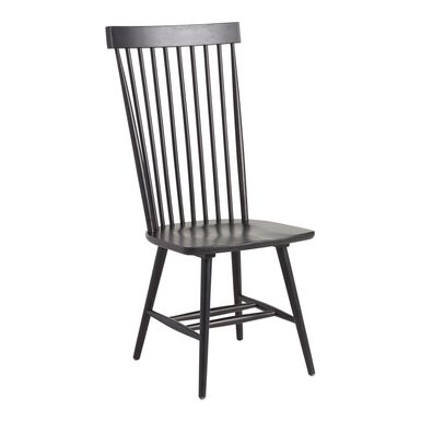 Kamron Black Wood Windsor Style Dining Chair Set of 2 Kamron Black Wood Windsor Style Dining Chair Set of 2