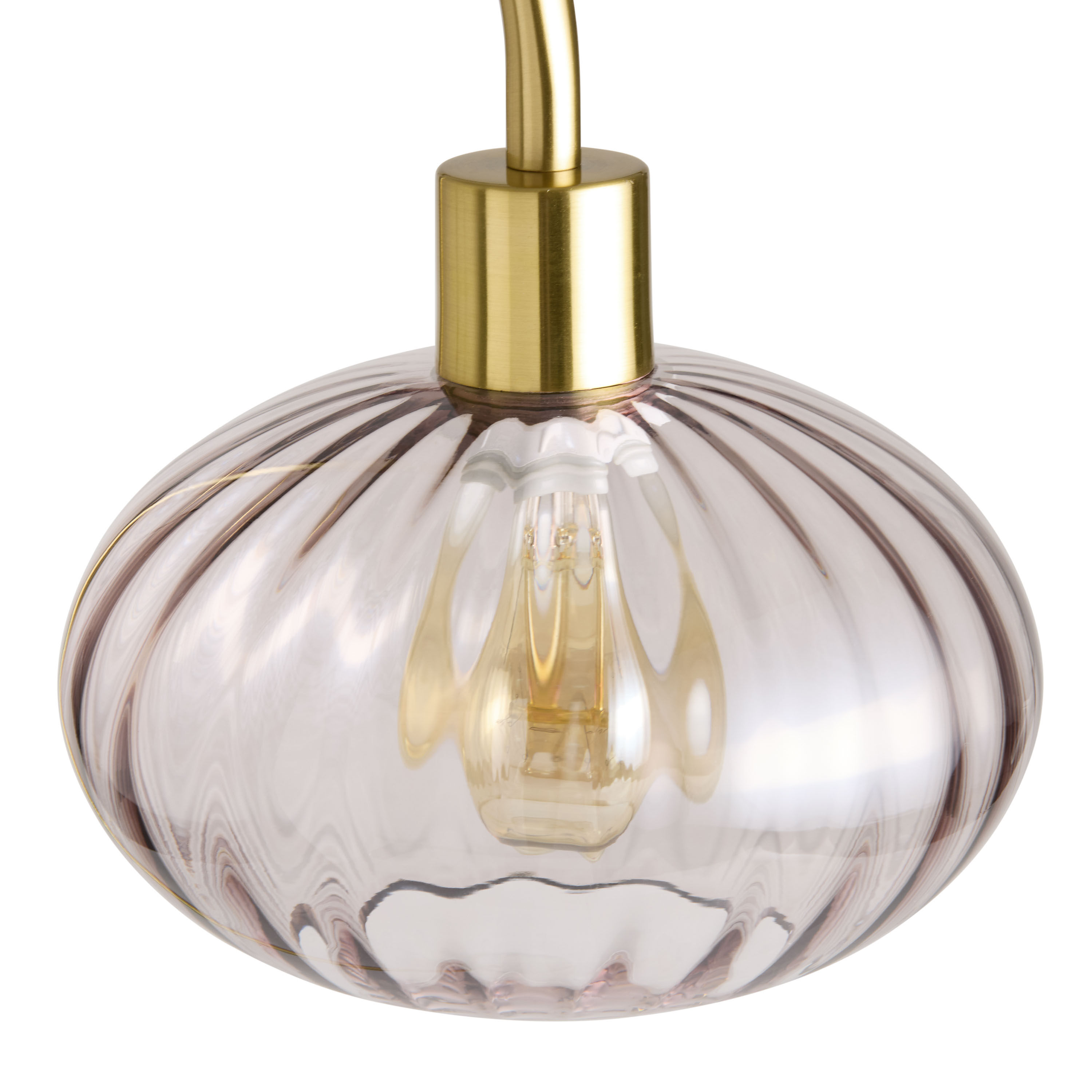 Fluted glass lamp new arrivals