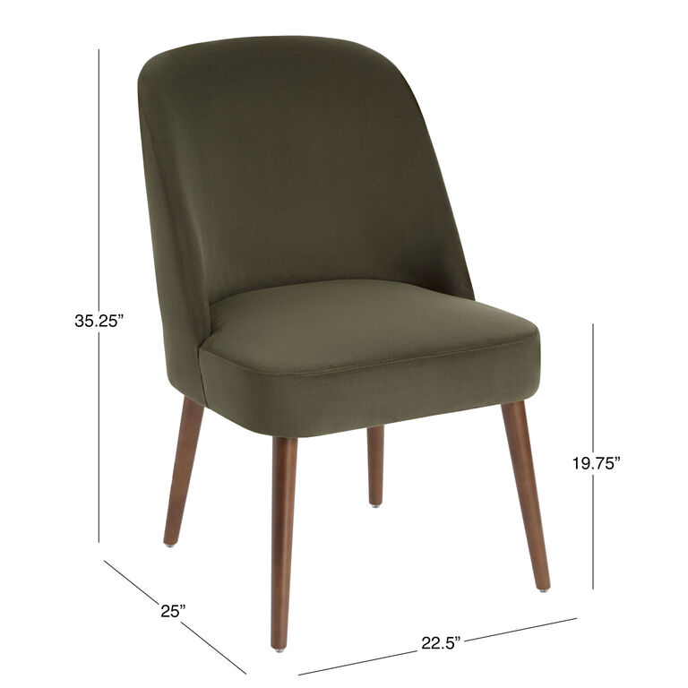 Codie Curved Back Upholstered Dining Chair image number 6