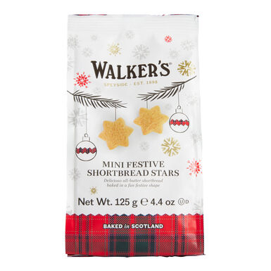 Walker's Mini Festive Stars Shortbread Walker's Mini Festive Stars Shortbread