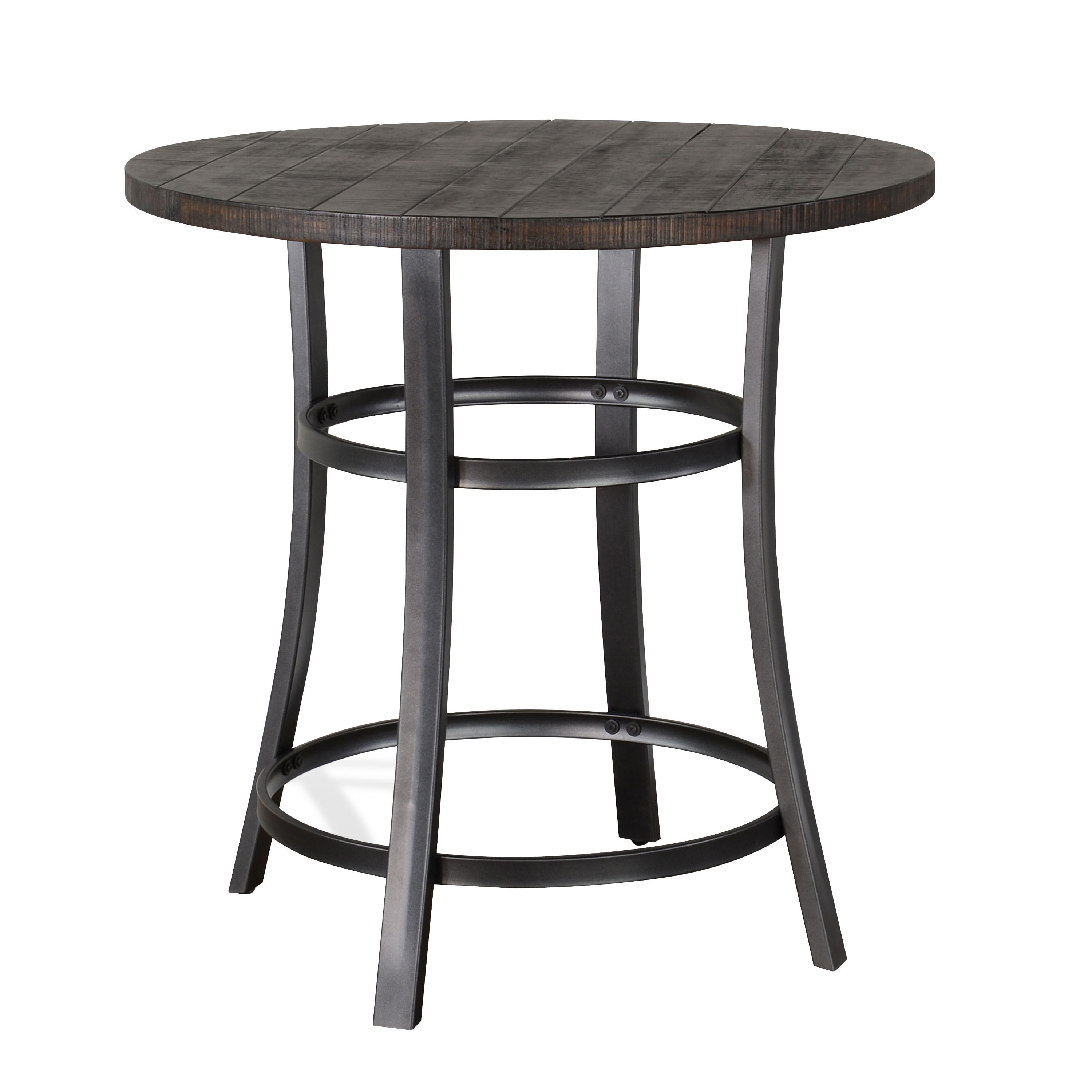 Hawes Mahogany And Metal Counter Height Dining Table World Market