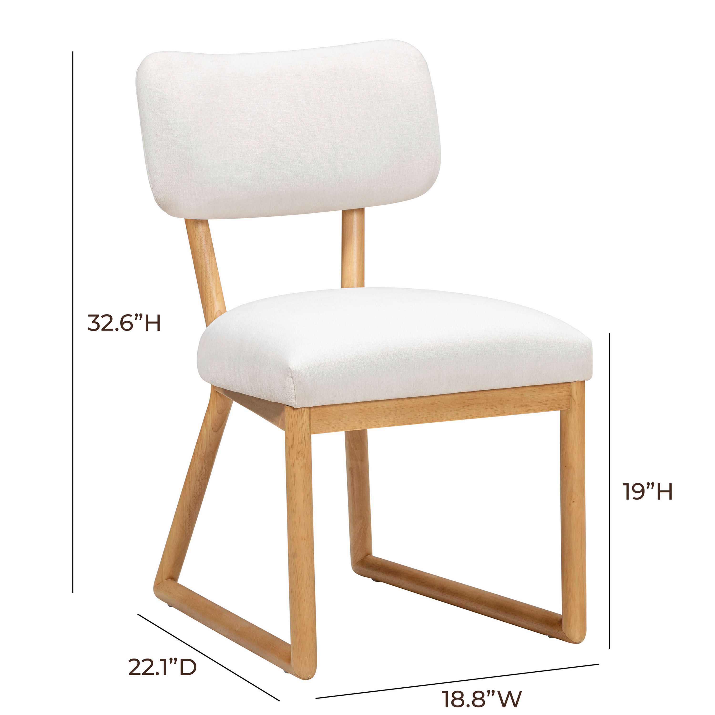 Tusten Recycled Fabric Split Back Upholstered Dining Chair image number 5