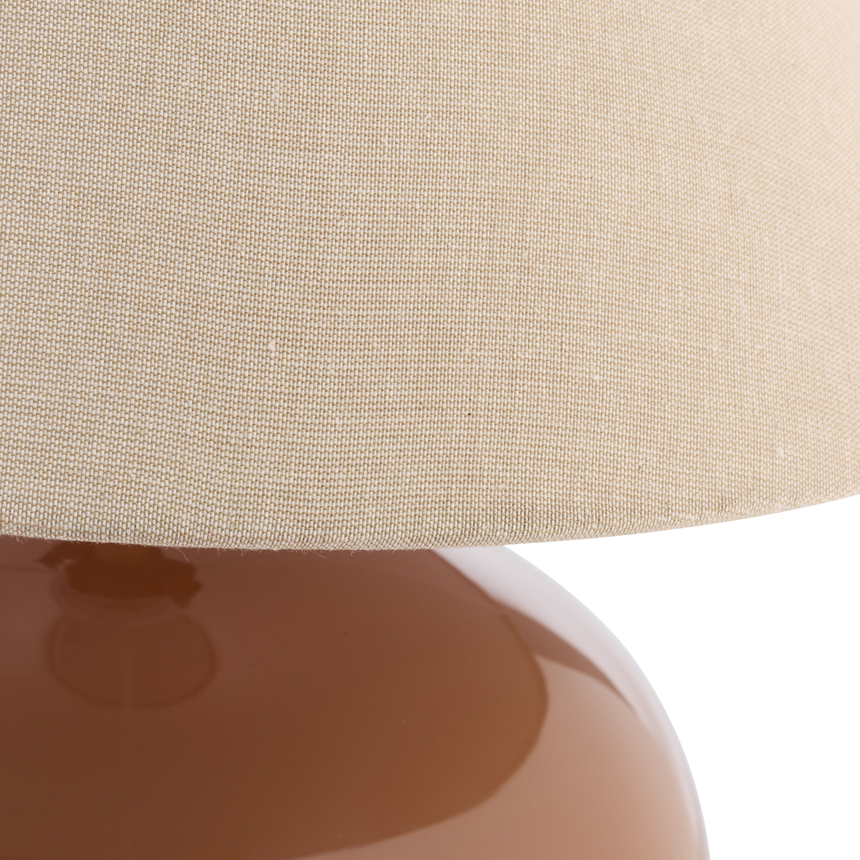 Round Caramel Blown Glass Empire Shade Table Lamp image number 1