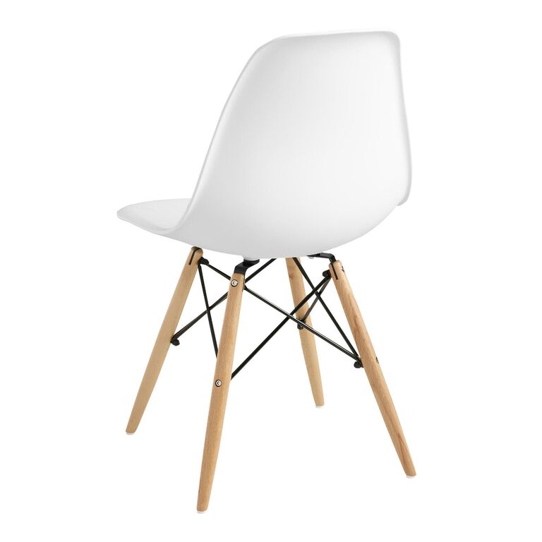 White Molded Evie Dining Chair Set Of 2 image number 4