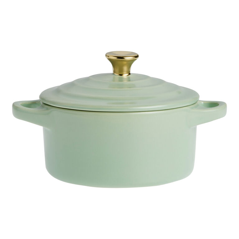 Mini Round Ceramic Cocotte Dutch Oven image number 1