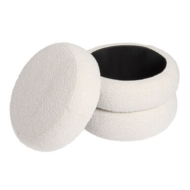 Farrow Round Tiered Upholstered Storage Ottoman Farrow Round Tiered Upholstered Storage Ottoman