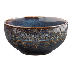 Willow Indigo Blue Embossed Cereal Bowl