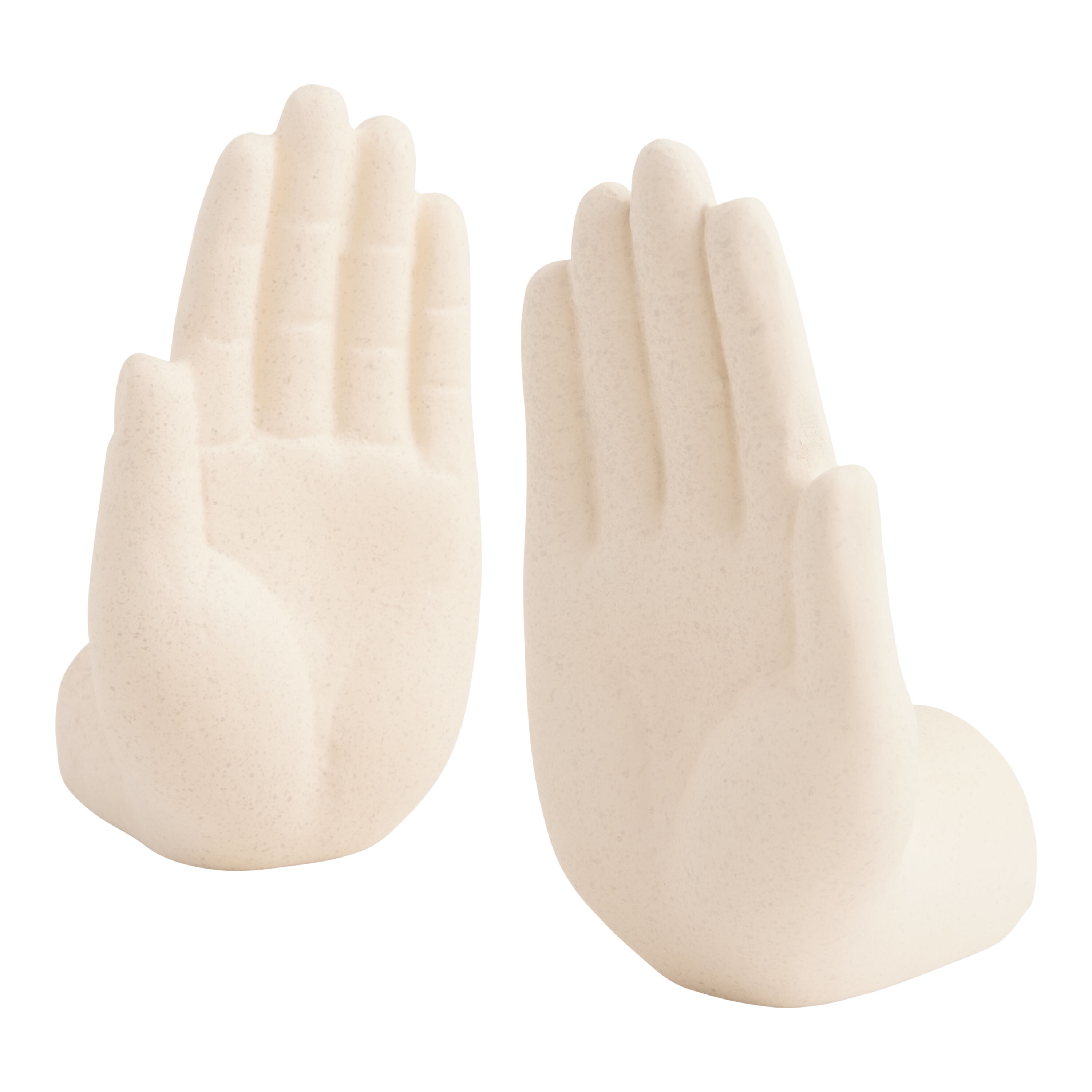 White Ecomix Hand Bookends image number 1