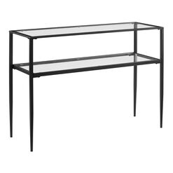 Cristene Metal and Glass Console Table