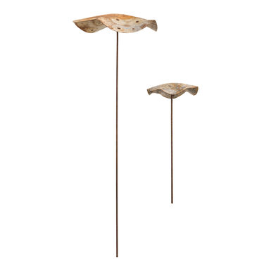 Antiqued Metal Mushroom Garden Stake Antiqued Metal Mushroom Garden Stake