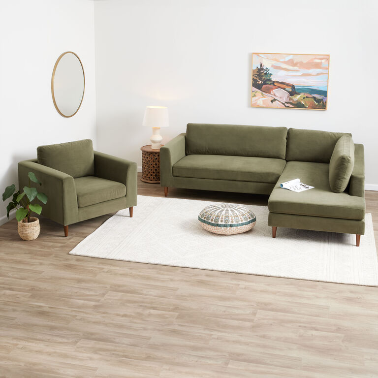 Camile Velvet Seating Collection image number 1