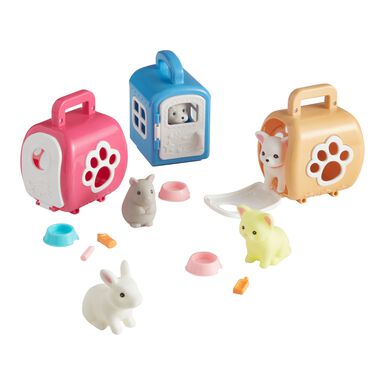 Toysmith Mini Pet With House Set of 3 Toysmith Mini Pet With House Set of 3