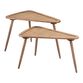 Gibbons Triangular Wood Nesting Tables 2 Piece Set image number 4