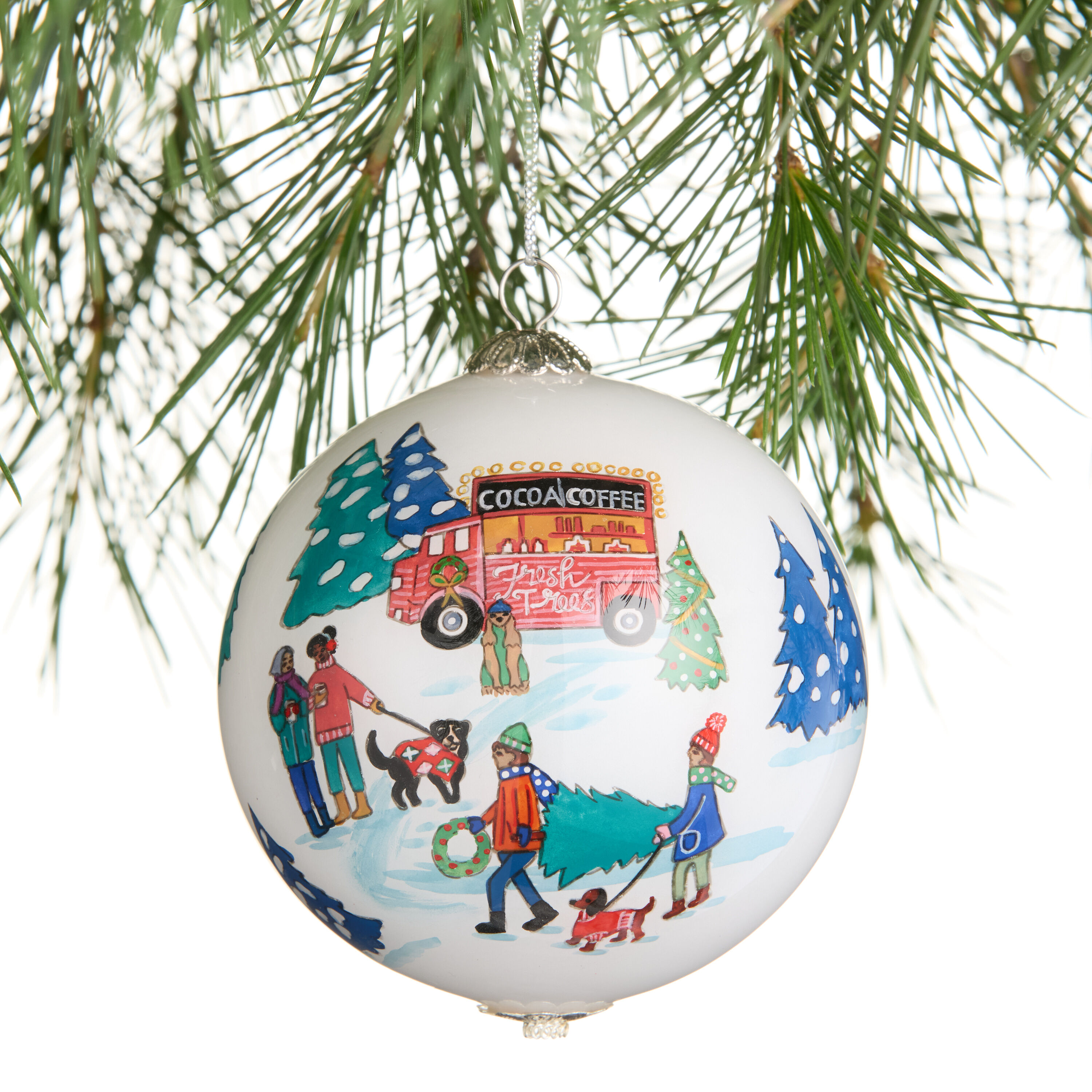 Li Bien Hand Painted Glass Ornament Collection image number 1