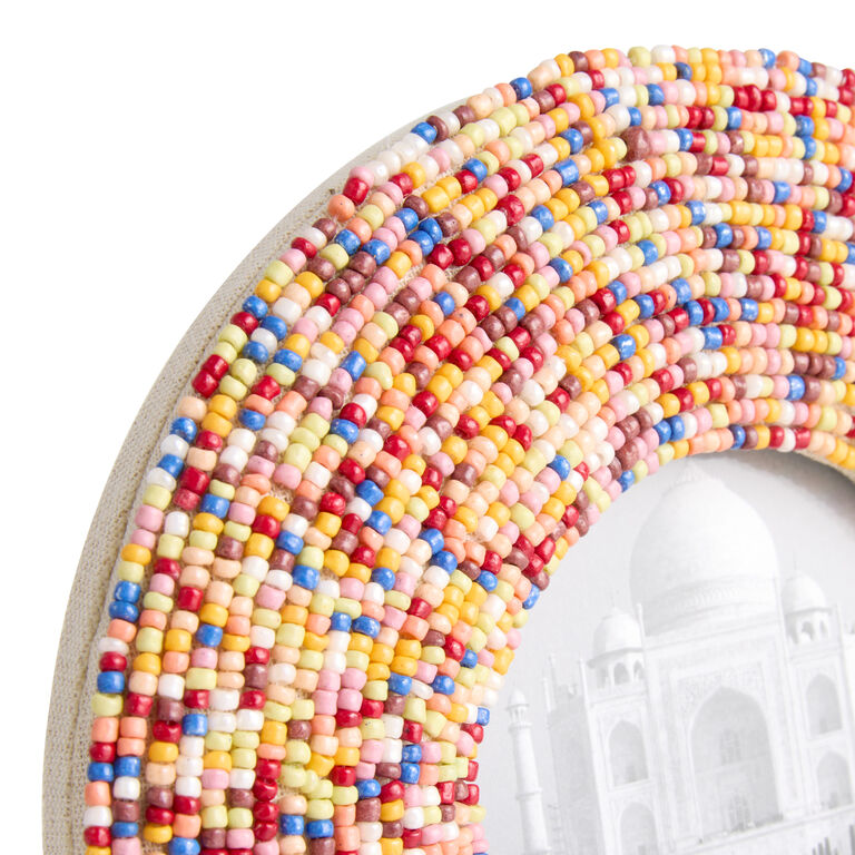 Rainbow Beaded Picture Frame image number 3