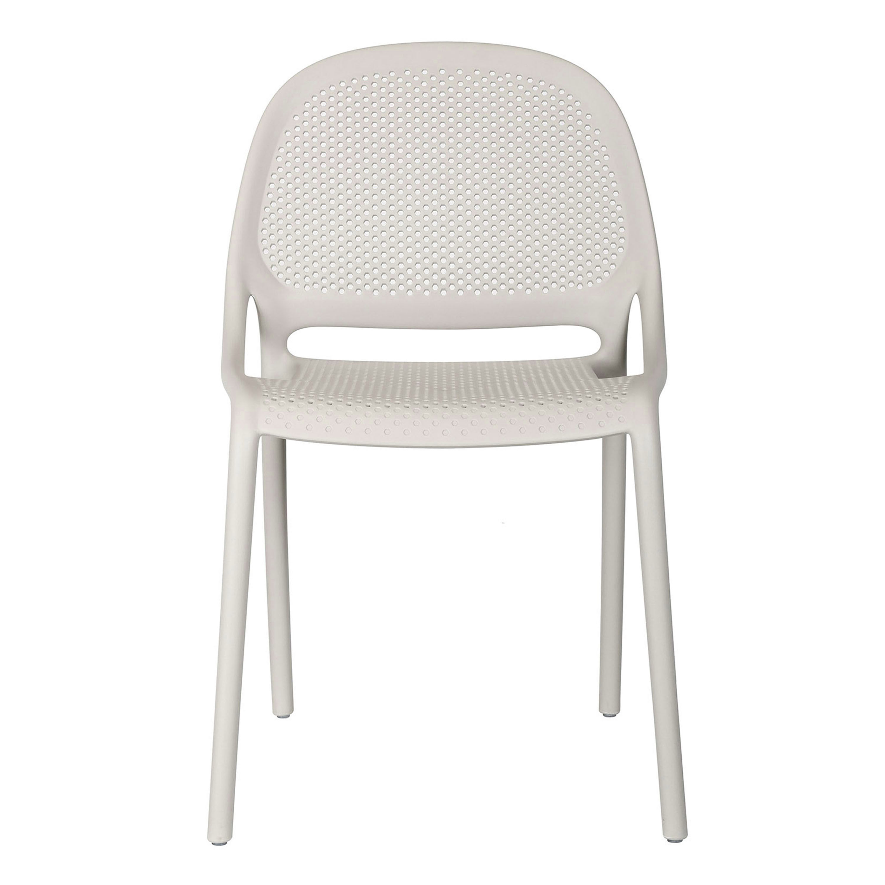 Apollo Round Back Outdoor Stacking Dining Chair 2 Piece Set image number 2