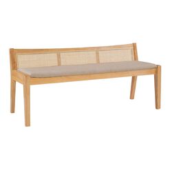 Abacos Rattan Cane Bench