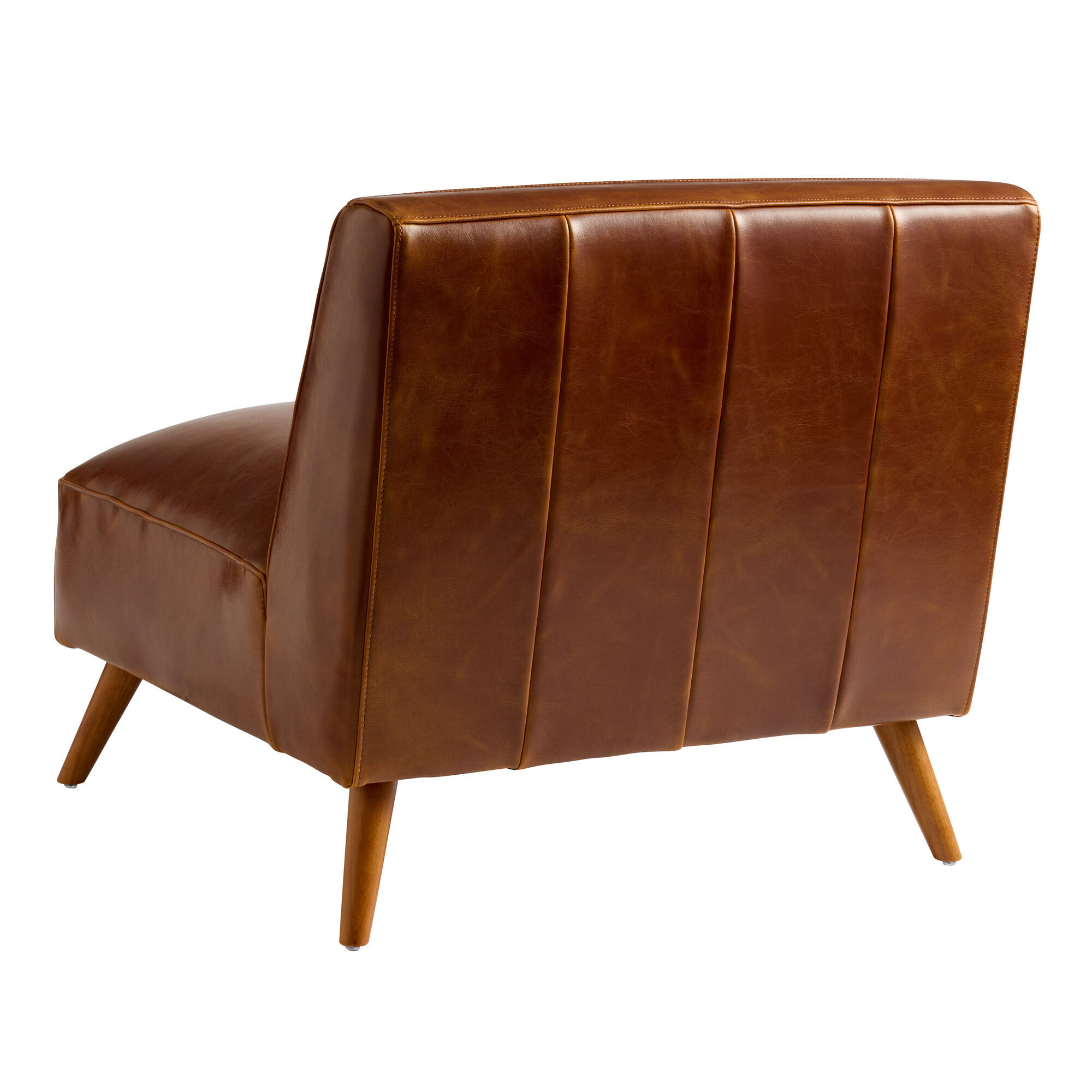 Armless leather chair sales