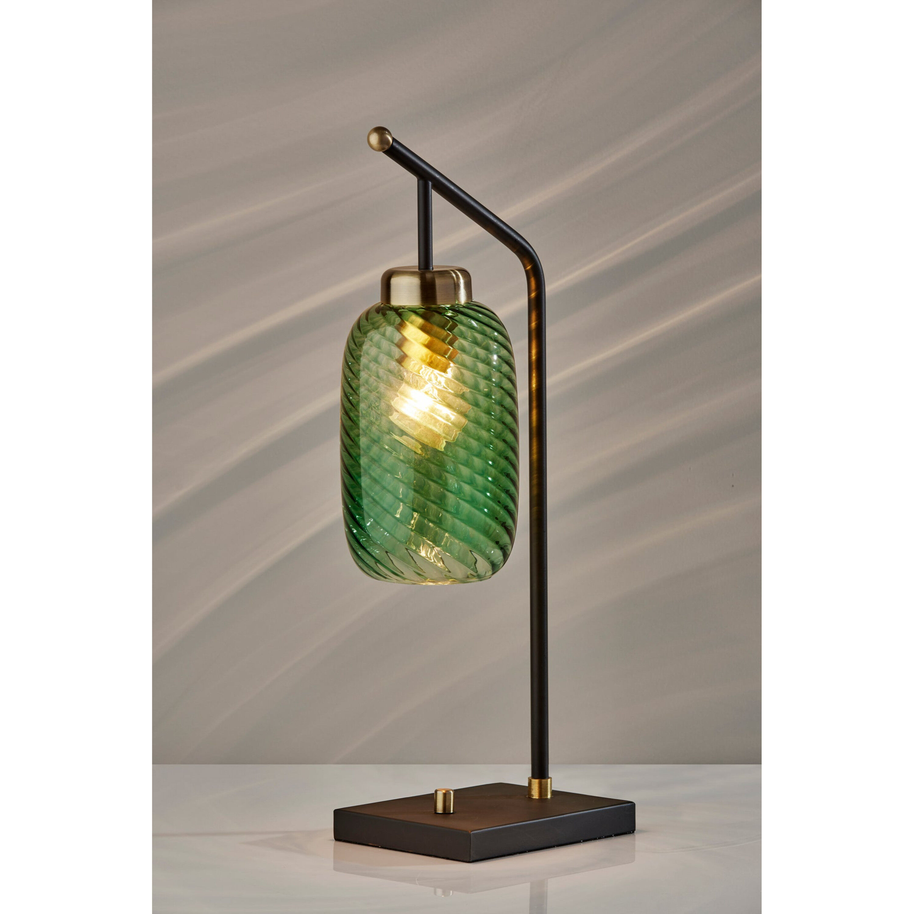 World market store green lamp