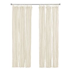 Cotton Crinkle Voile Curtains Set of 2