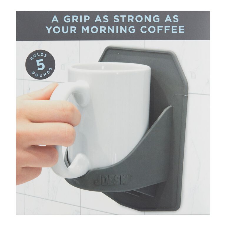 3-D] ROCK CLIMBING HOLD / GRIP ATTACHED TO CUP, Ceramic Coffee Cup / Mug,  VINT.