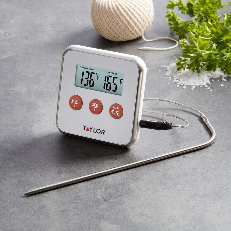 Taylor DIGITAL PROBE THERMOMETER/ TIMER at