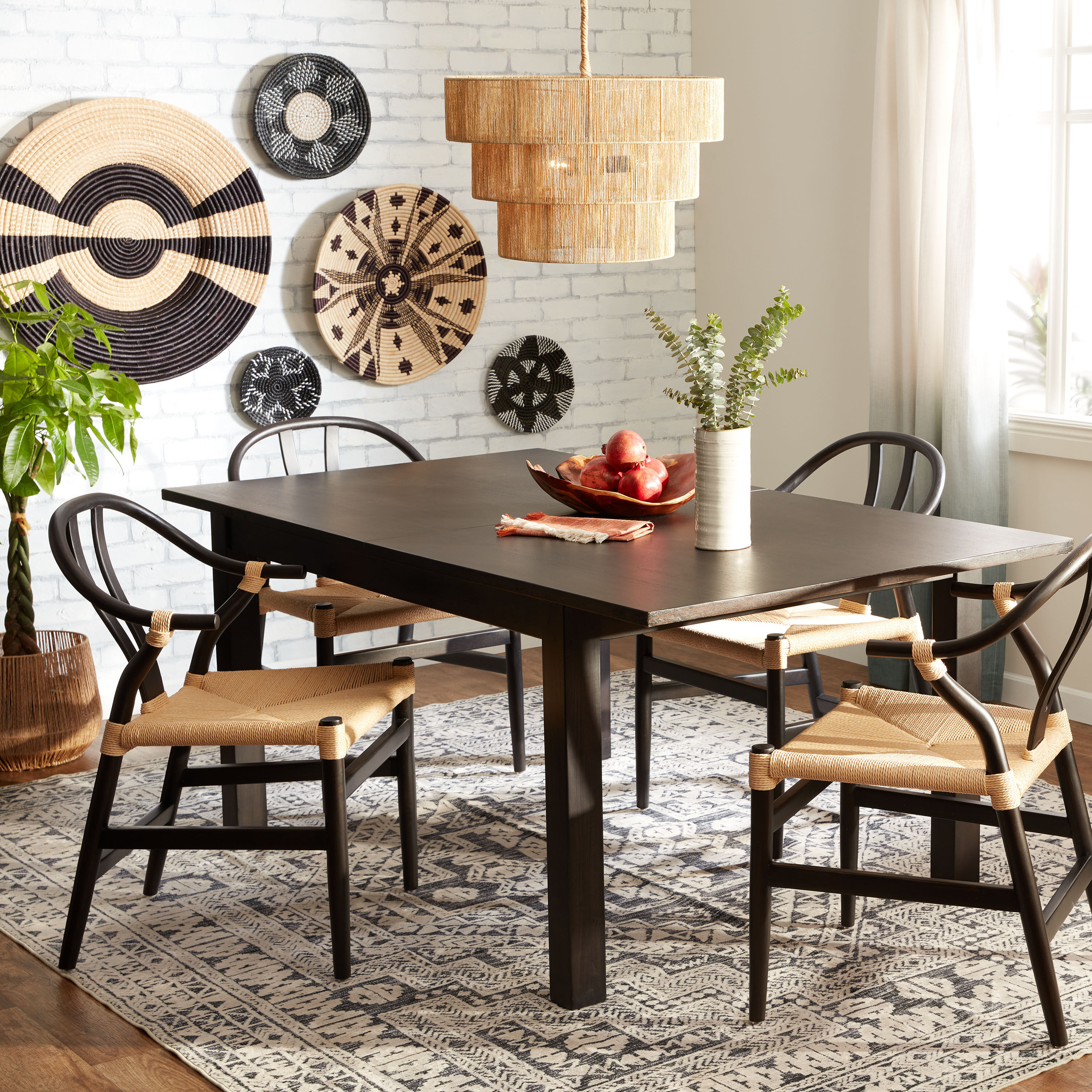 Wood extension dining table deals
