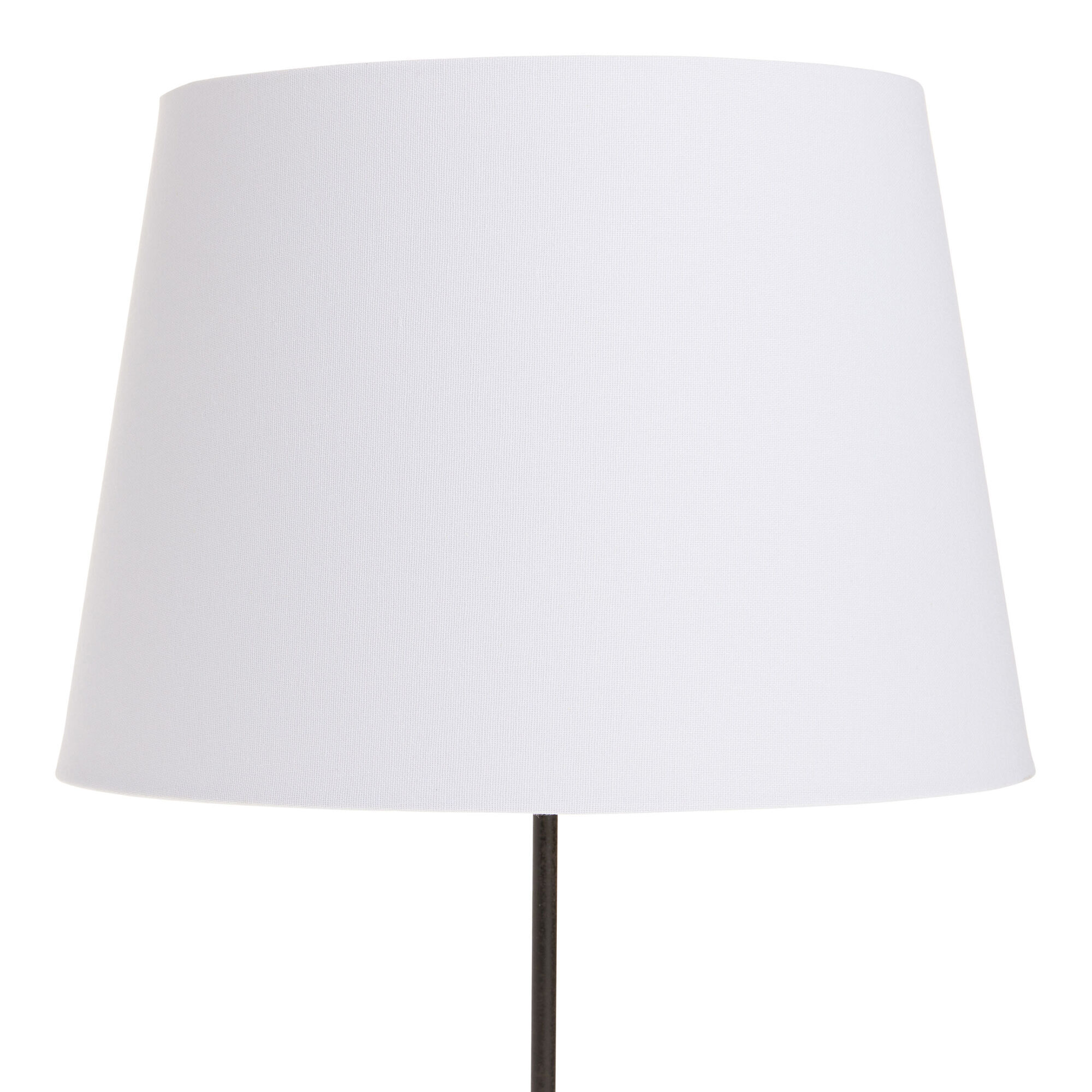 Large white table lamp shade top