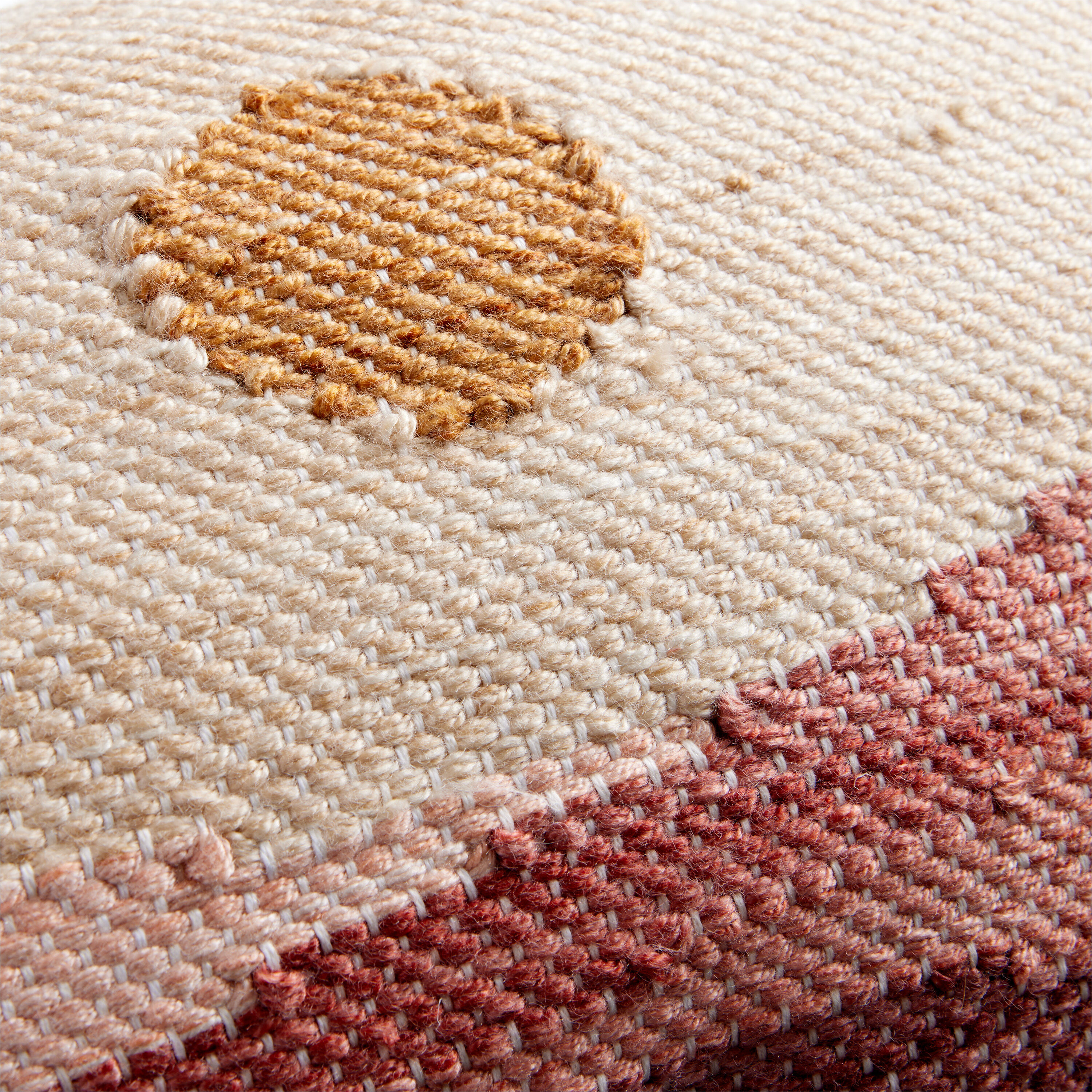 Multicolor Woven Sunscape Indoor Outdoor Lumbar Pillow image number 2