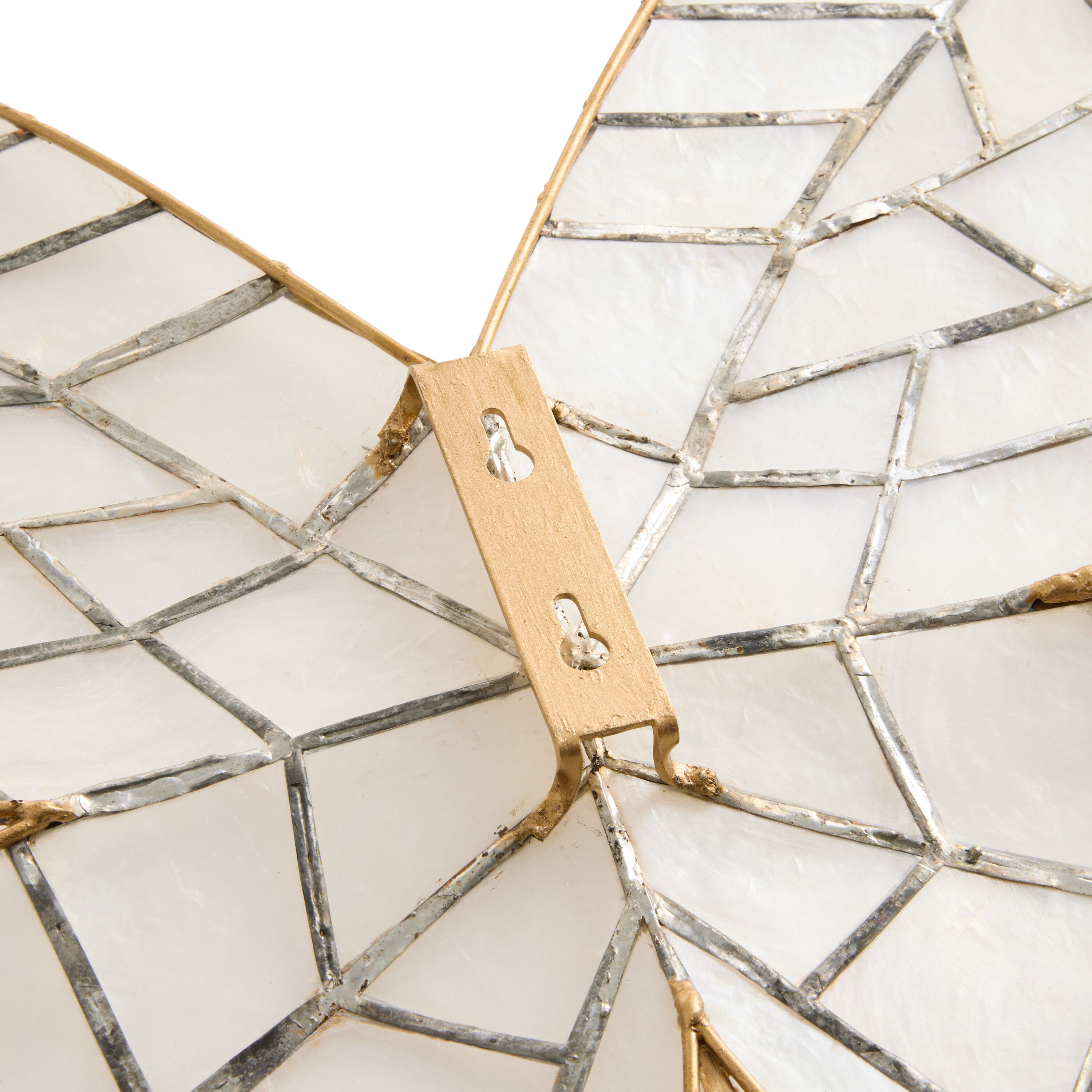 Capiz Shell and Gold Metal Butterfly Wall Decor image number 3