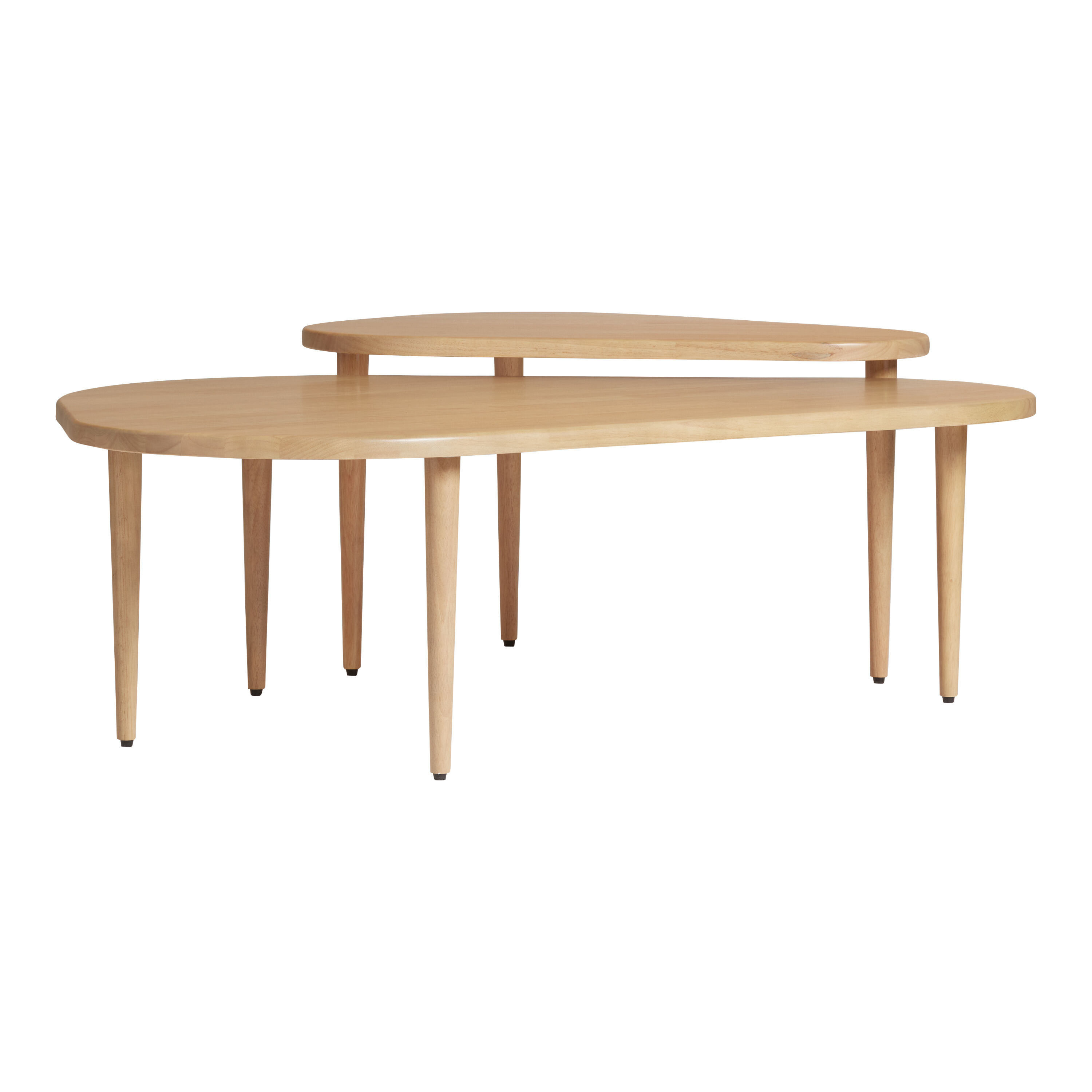 Natural wood nesting tables sale