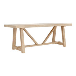 Bicknell Natural Wood Trestle Dining Table