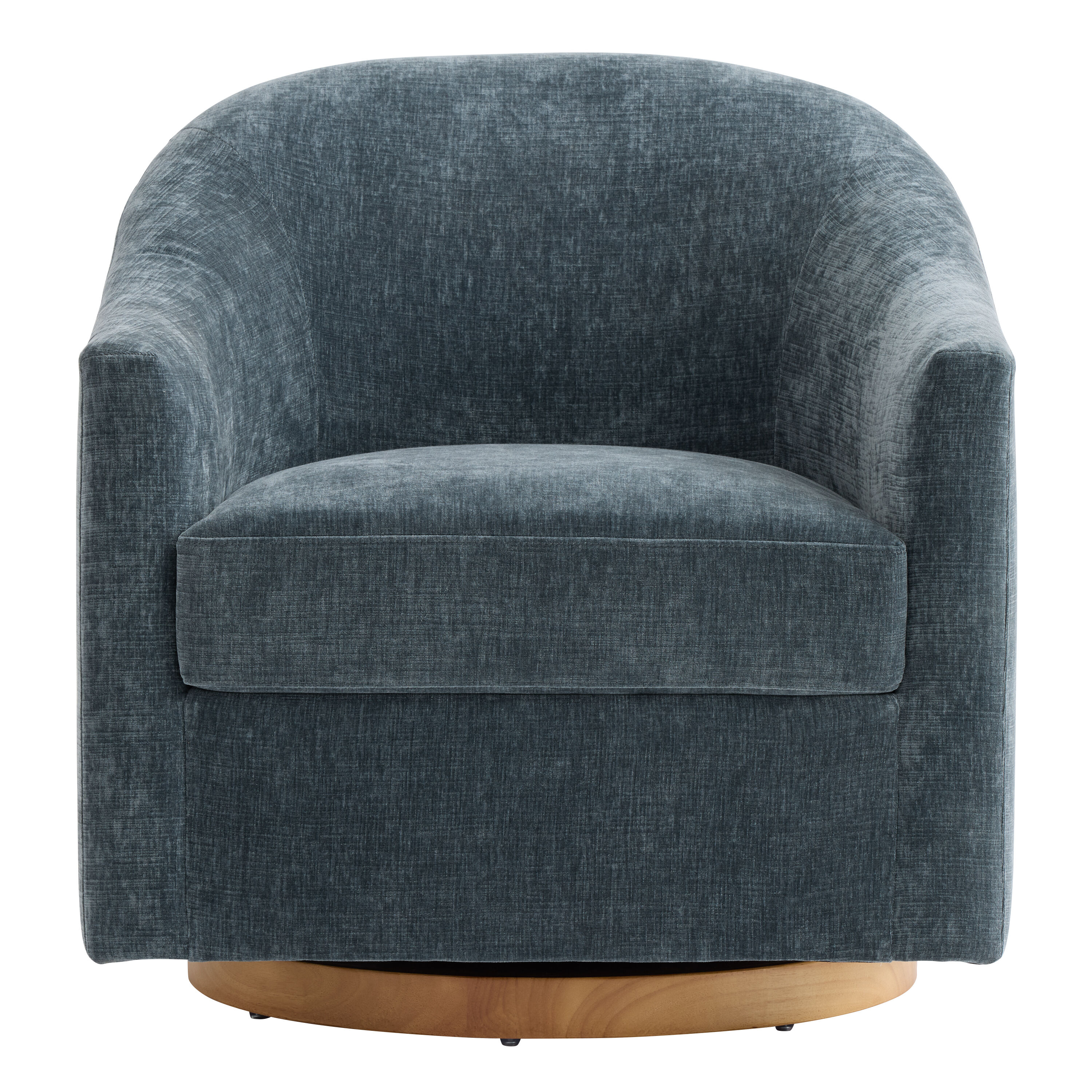 Augustine Chenille Slope Arm Upholstered Swivel Chair image number 2