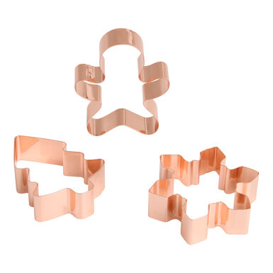 Copper Winter Icons Cookie Cutters 3 Piece Set Copper Winter Icons Cookie Cutters 3 Piece Set