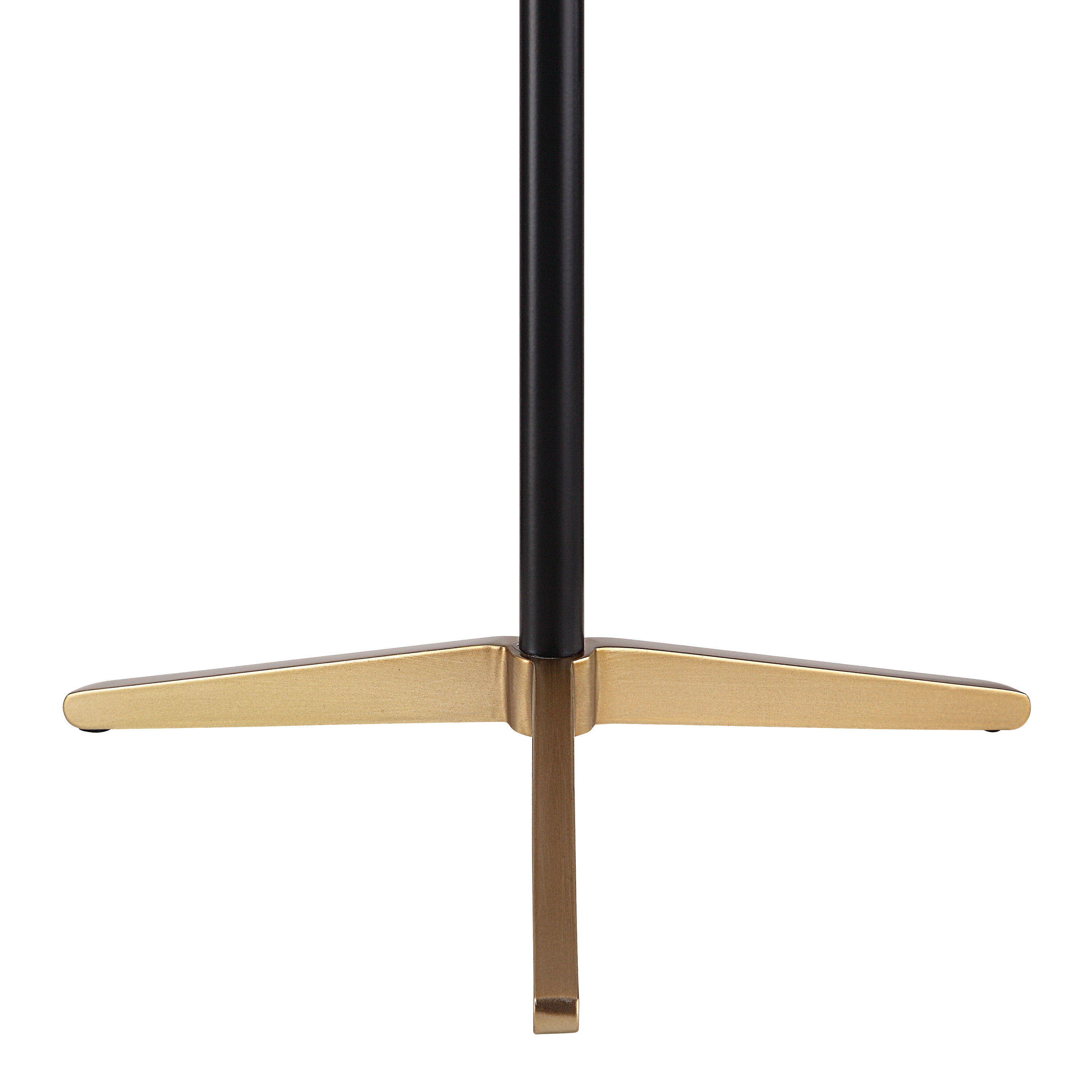 Black and gold tripod table lamp on sale