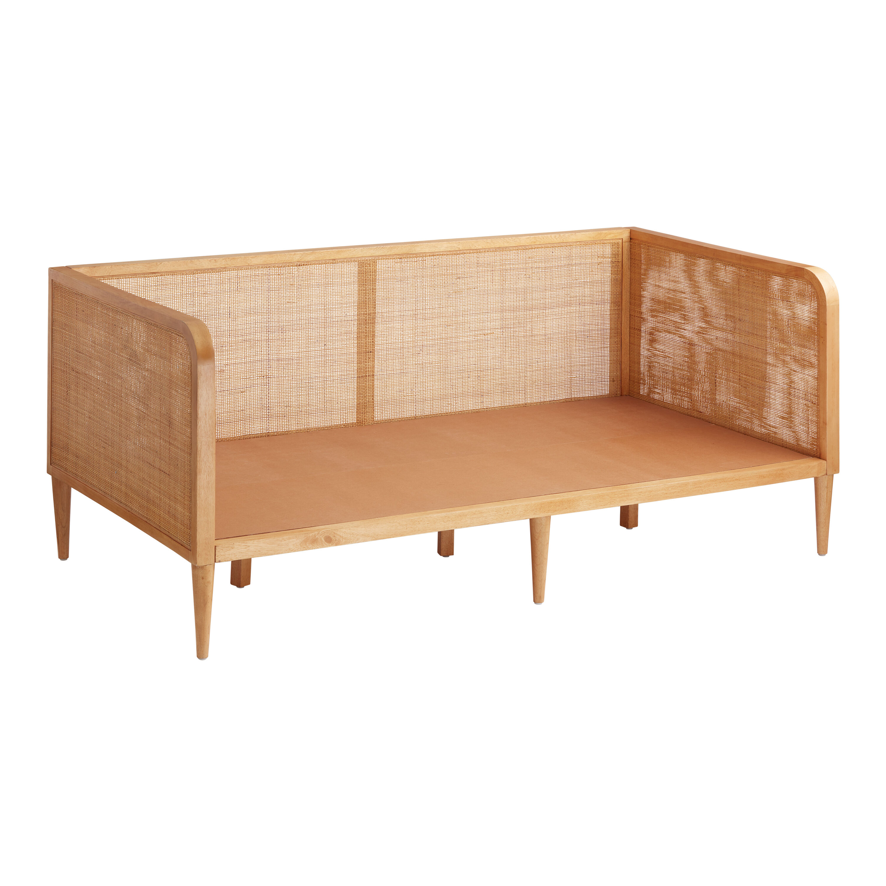 Kira Rattan Cane and Wood Daybed Frame World Market