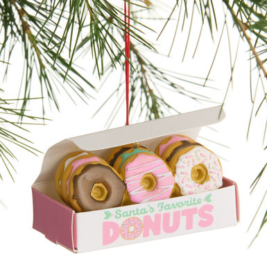 Resin and Paper Donut Box Ornament Resin and Paper Donut Box Ornament