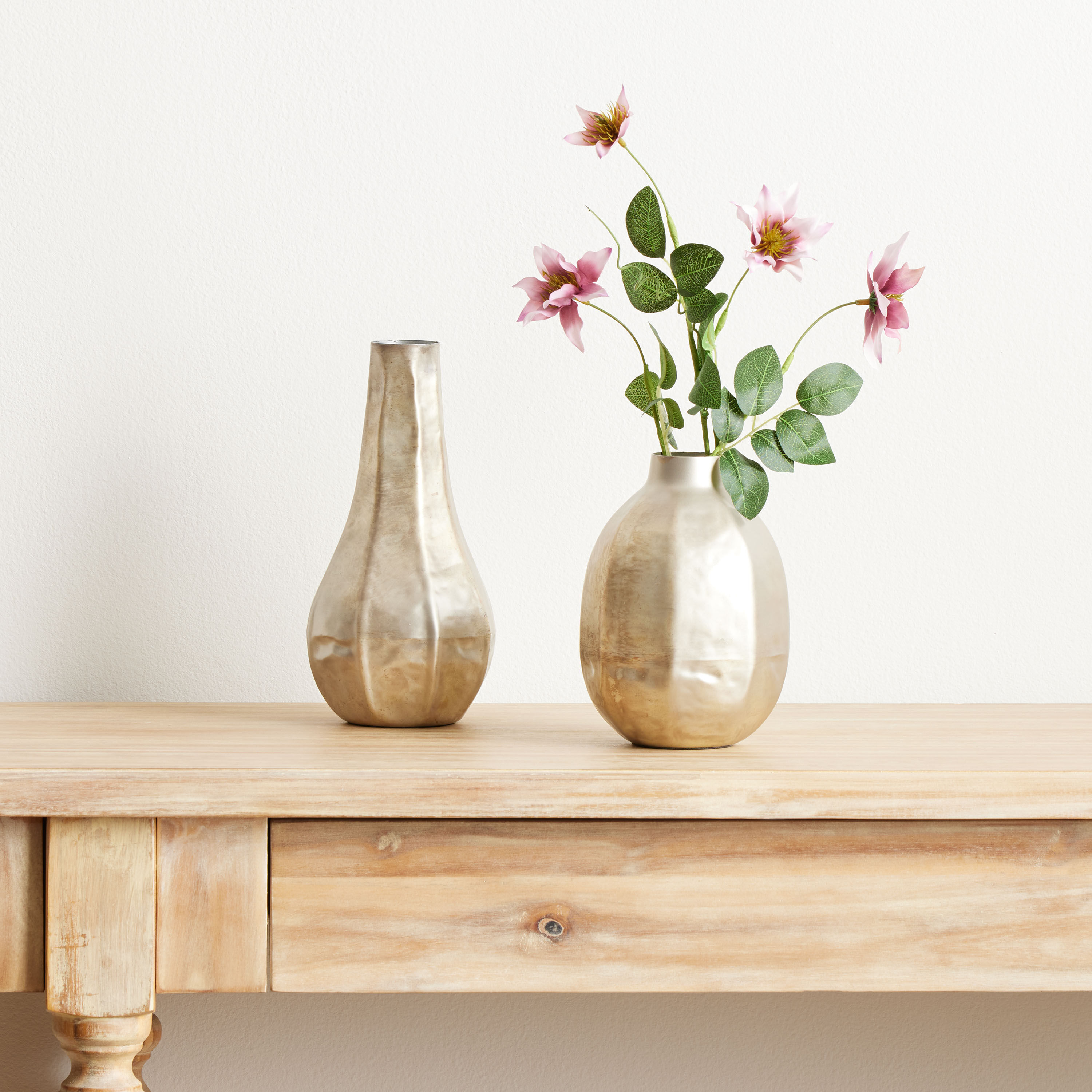 Champagne Gold Hammered Metal Bud Vase World Market