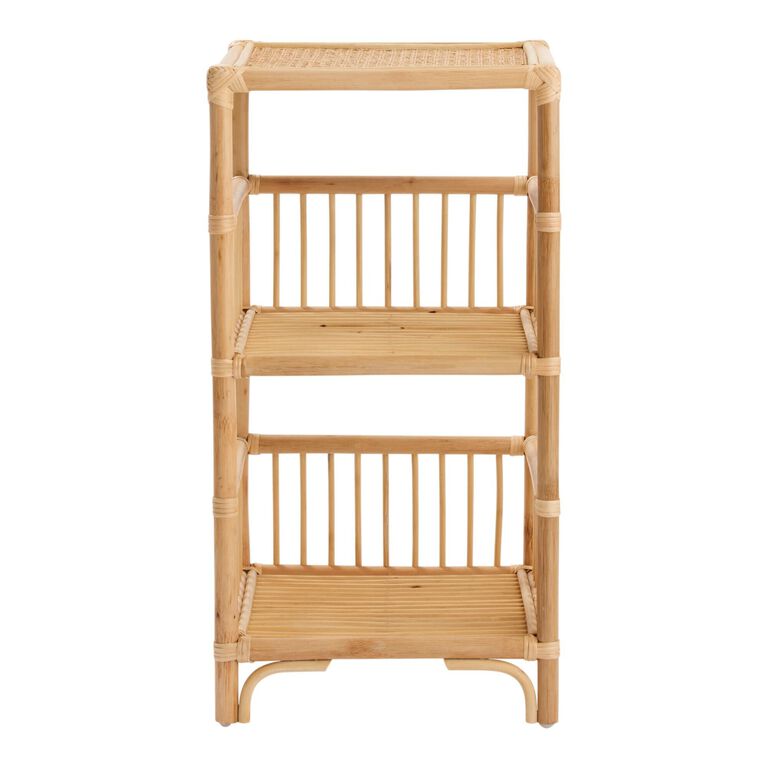 Shelton Natural Rattan Storage Shelf image number 3