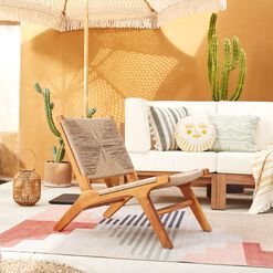 Girona Natural Woven Outdoor Accent Chair