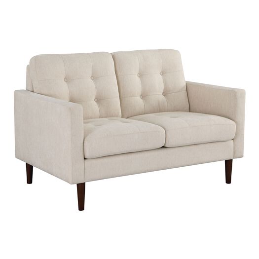 Cannon Mid Century Tufted Upholstered Loveseat