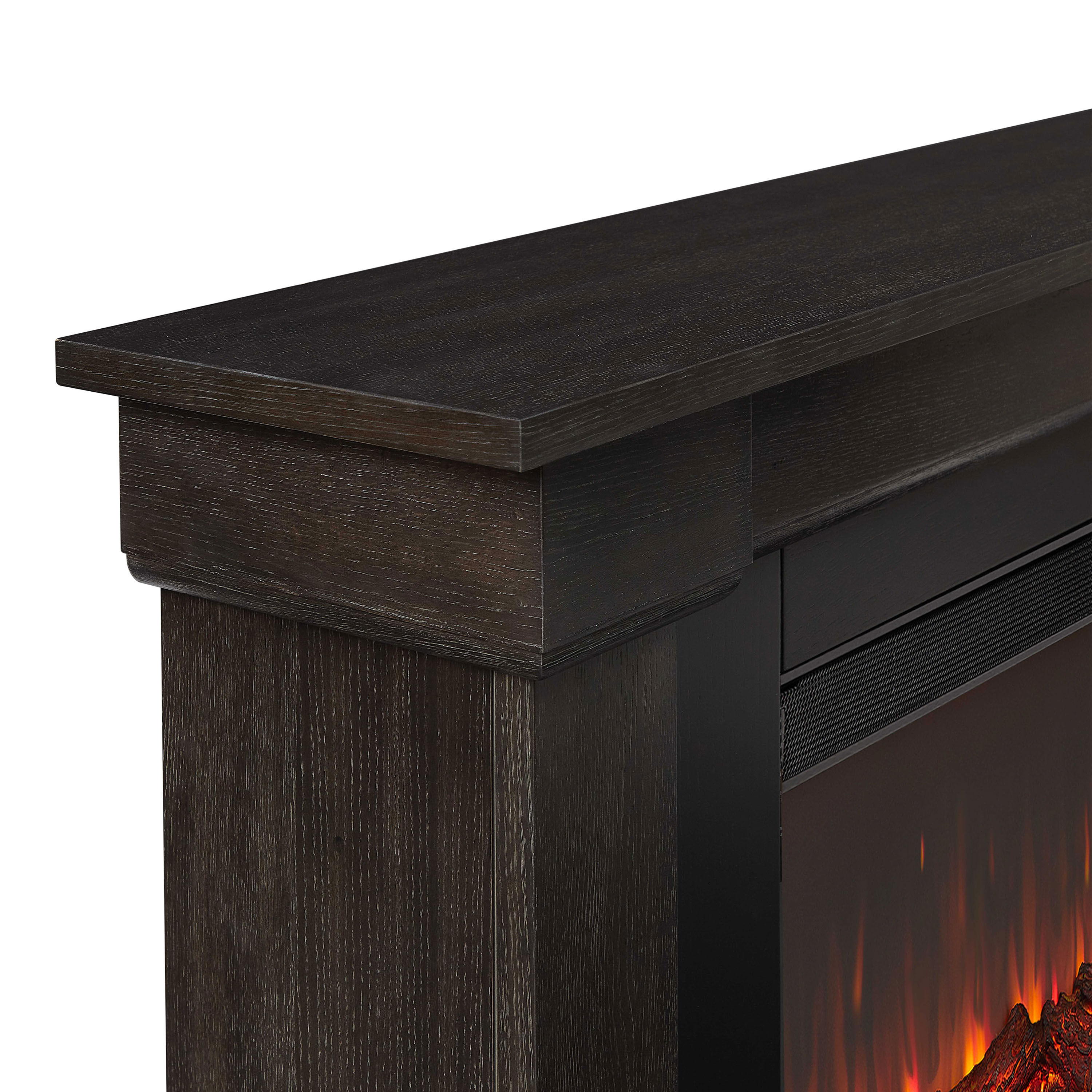 Clearwall Wood Electric Fireplace Mantel with Shelf image number 2