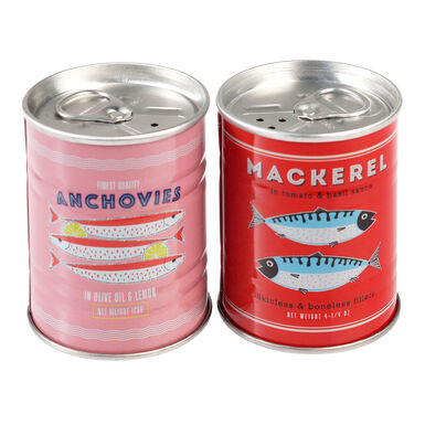 Rex Tinned Salt and Pepper Shaker Gift Set Collection Rex Tinned Salt and Pepper Shaker Gift Set Collection