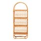 Nylah Tall Sienna Rattan Arched Bookshelf image number 3