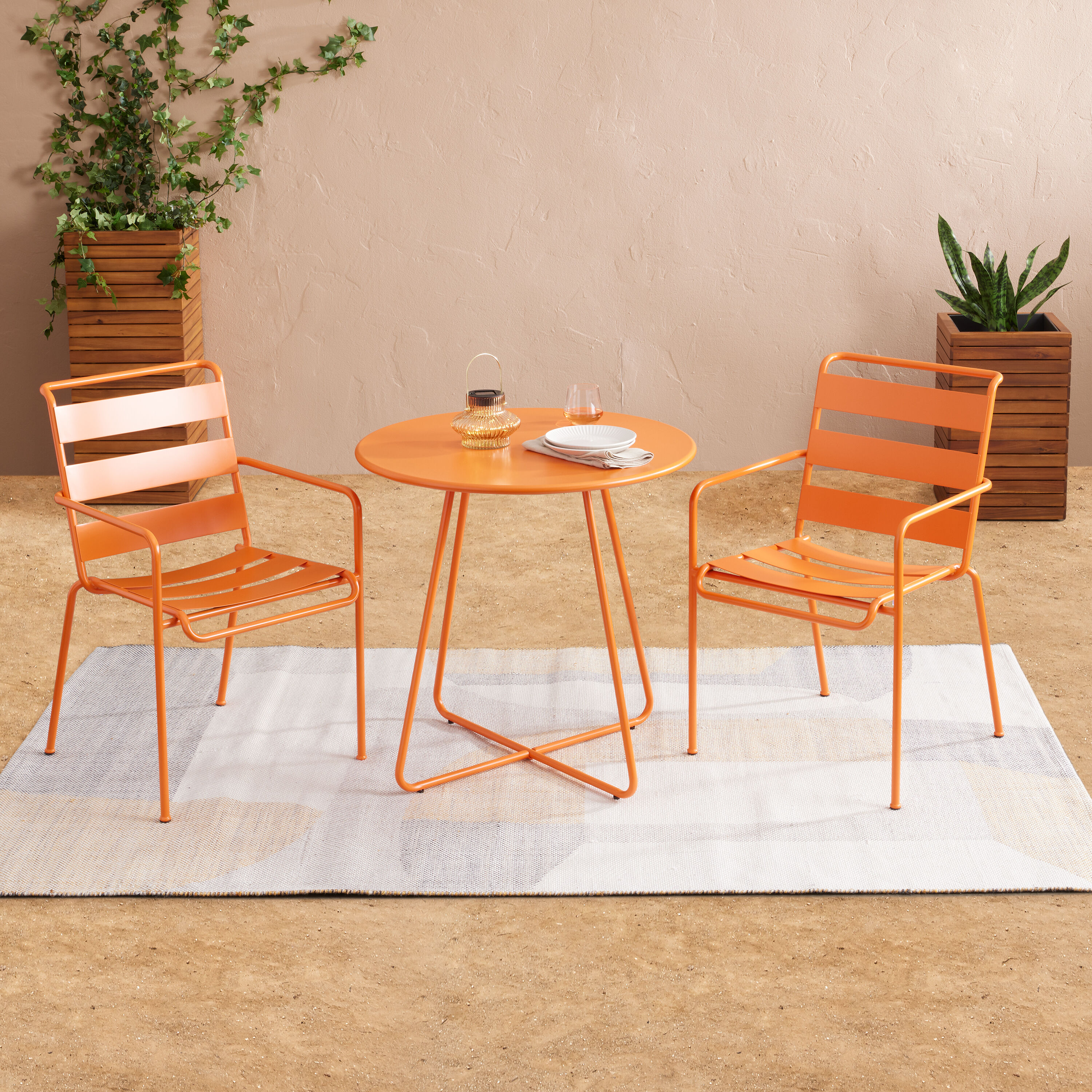 Monteria Steel Outdoor Bistro Furniture Collection World Market