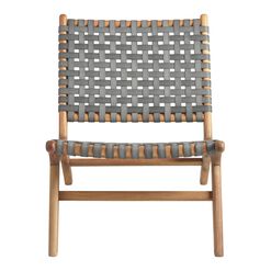 Girona Gray Strap Outdoor Accent Chair