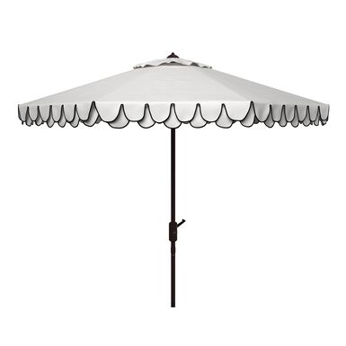 Double Scalloped 9 Foot Tilting Patio Umbrella Double Scalloped 9 Foot Tilting Patio Umbrella