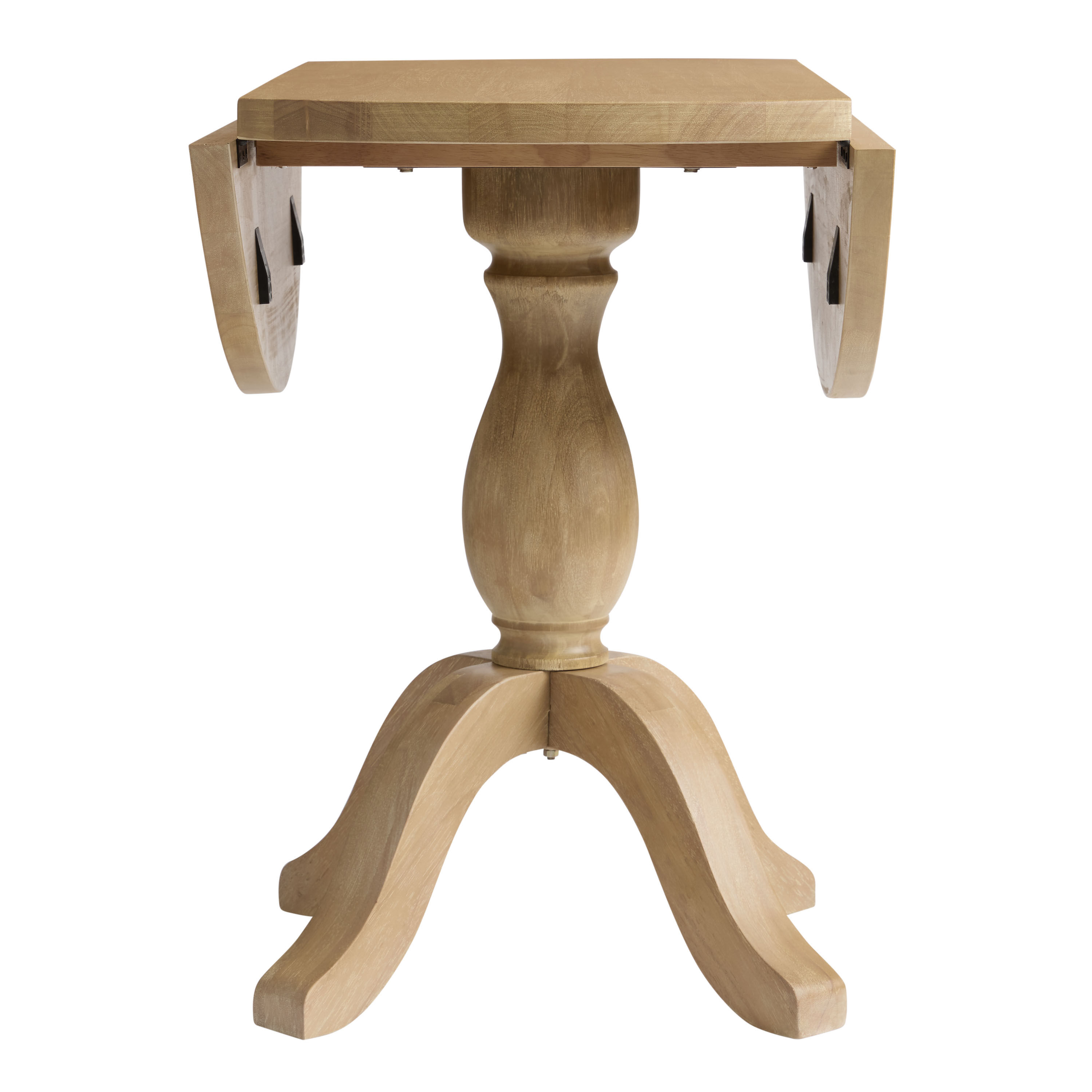 Jozy Round Wood Drop Leaf Dining Table image number 3